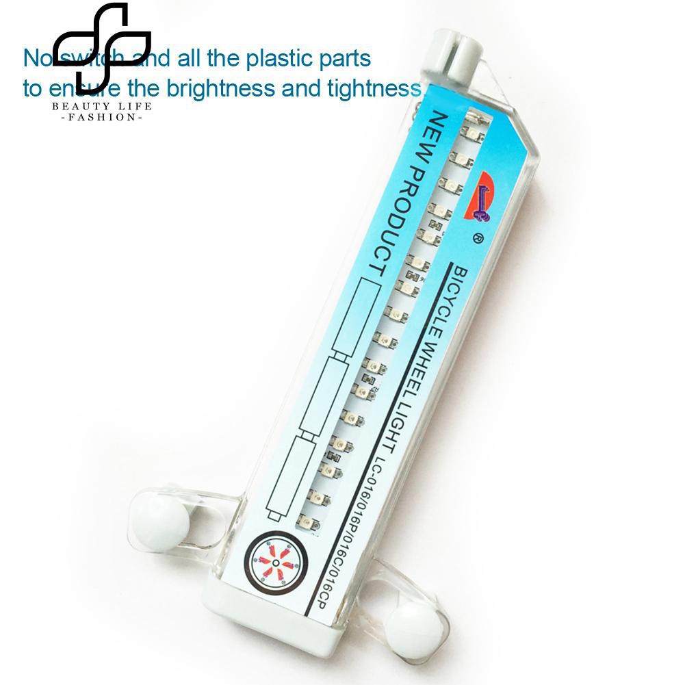 Đèn LED nhiều màu chống nước gắn căm xe đạp