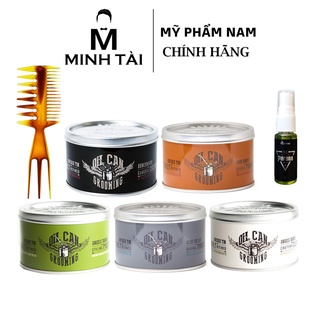 Sáp vuốt tóc nam oil can grooming + xịt tạo phồng azenman parana 3in1-20ml + lược chải tóc