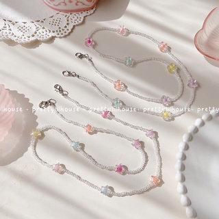 Mask strap/ dây đeo khẩu trang tim trong màu