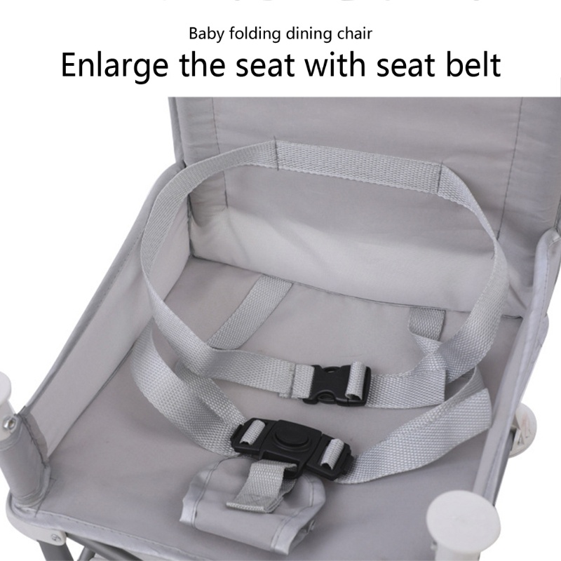 Ghế Ngồi Ăn Có Khay Và Dây Đeo Di Động Có Thể Gập Gọn Cho Bé