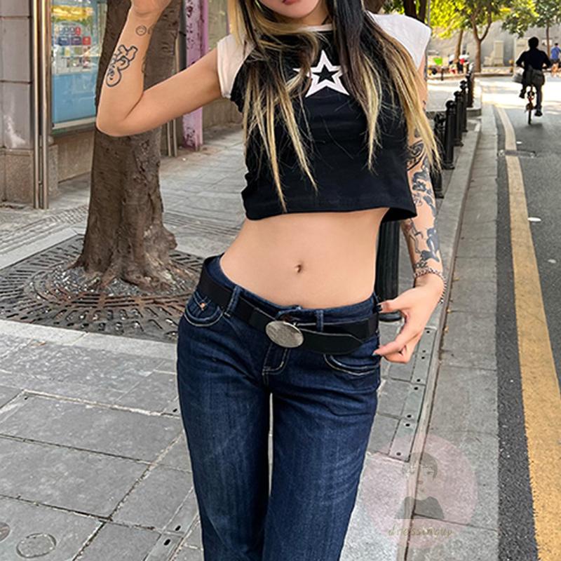 Áo Thun Raglan Tay Ngắn In Họa Tiết Ngôi Sao Thời Trang Mùa Hè Cho Nữ