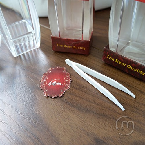 4.2*10.5cm- Bộ chai/ hủ nhựa đựng saffron 1-2g, TẶNG KÈM TEM VÀ NHÍP