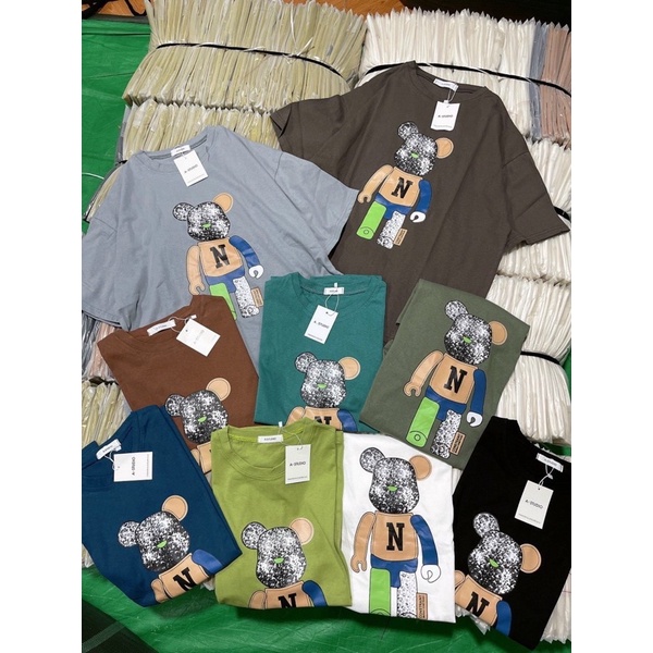 áo thun form rộng quảng châu cotton khô (hàng sẵn )