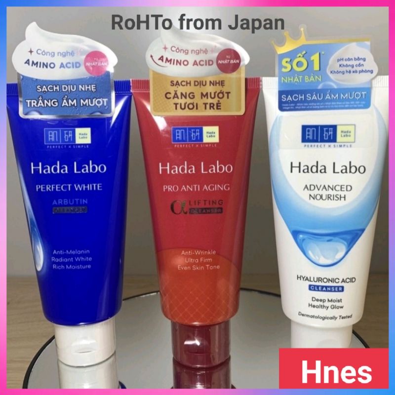 (80g) Sữa rửa mặt HADA LABO chính hãng công ty