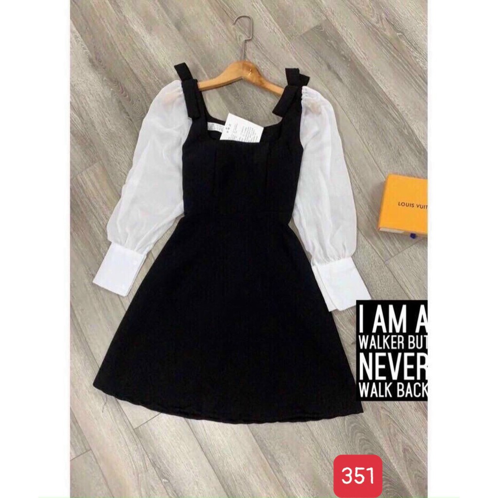 Đầm Dự Tiệc Cổ Vuông Tay Dài Tay Phối Voan Đi Tiệc Cưới, Dạo Phố Cà Phê Xinh Yêu, Đẹp Cao Cấp Dành Cho Nữ | BigBuy360 - bigbuy360.vn