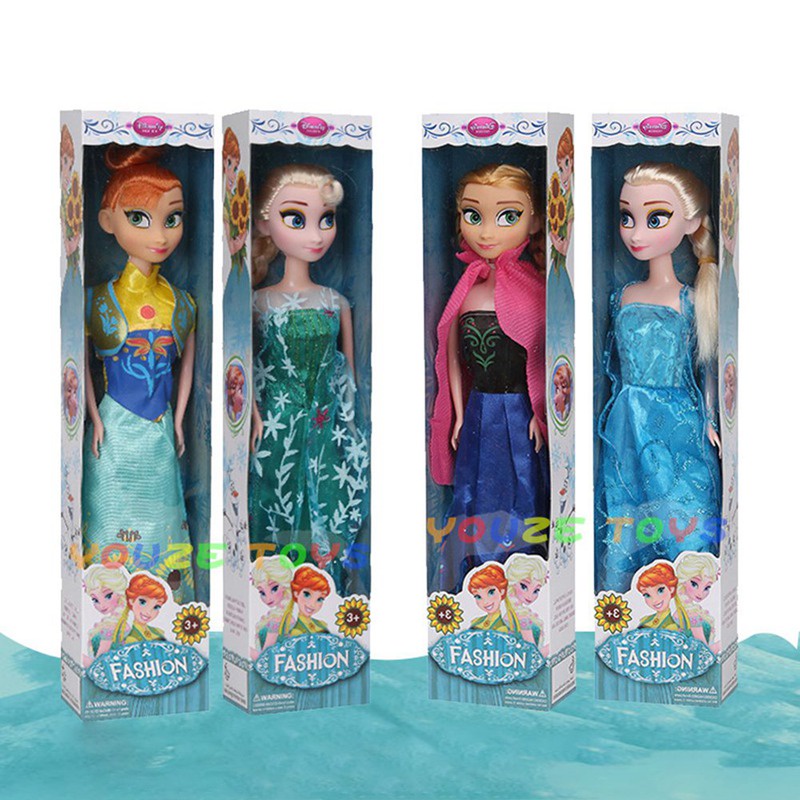 Mô Hình Búp Bê Công Chúa Elsa Anna Trong Phim Frozen Có Thể Cử Động Được Cao Cấp