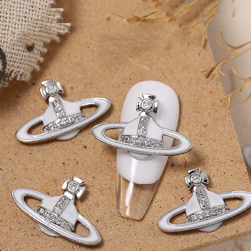 Móng Tay Giả Hình Hành Tinh|Phụ Kiện Trang Trí Móng Tay 3D Lấp Lánh Sang Trọng Charms