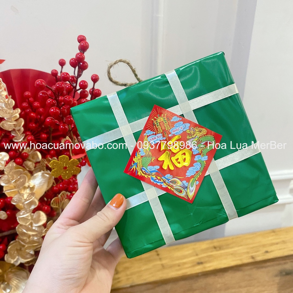 Mô Hình Xốp Bánh Chưng Bánh Tét Dưa Hấu Chơi Tết Merber (Mơ Bơ) - Trang Trí Nhà Cửa Decor Tết Quán Ăn