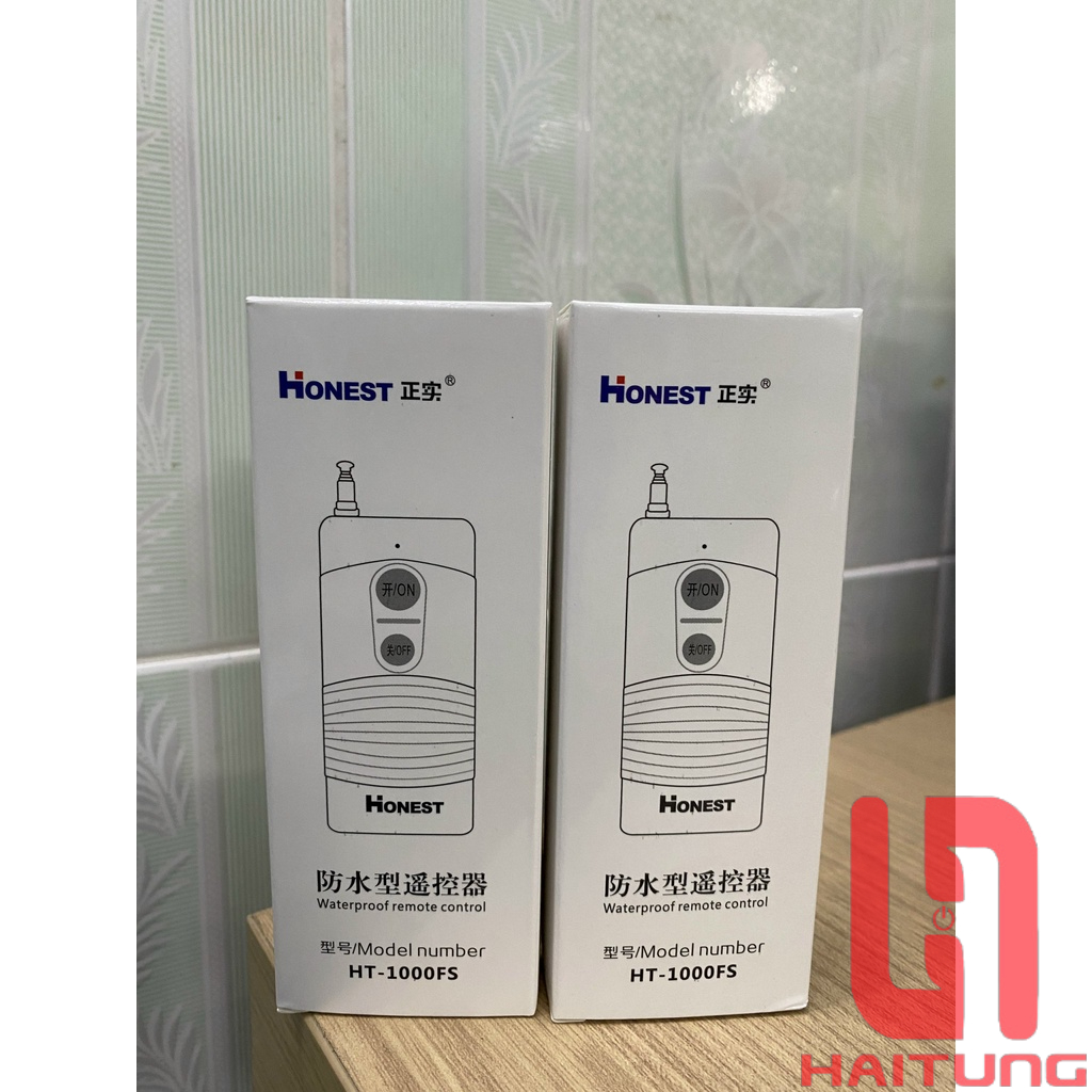 Tay Remote Kháng Nước HT-1000FS. Tay Remote RF Dùng Cho Các Loại Công Tắc Honest. Tần Số 315Mhz, Chip EV1527