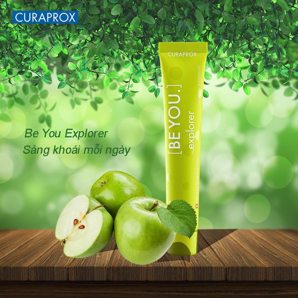 - Curaprox Be You 6 vị, 6 phong cách tuýp 60ml-  Hương vị trái cây rừng, dễ dùng, hiệu quả