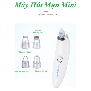 Rẻ Vô Địch Máy Hút Mụn Cầm Tay Derma Suction Cao Cấp VỎ XANH NHIỀU ĐẦU