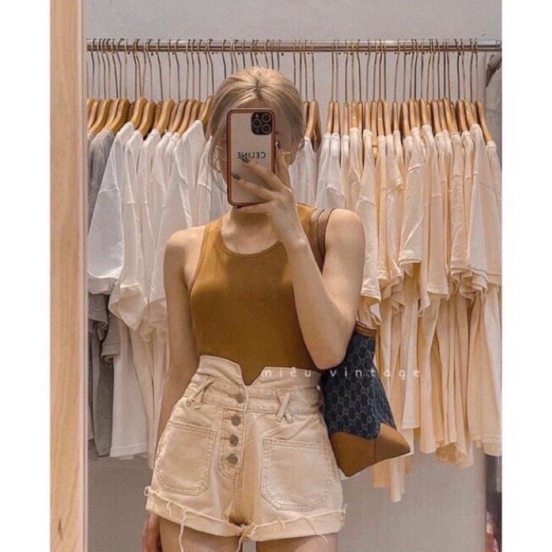 Áo Thun Phông 3 Lỗ Ngược Freesize Ulzzang Hot- Fong Form Khoét Nách body Mẫu Mới 2022