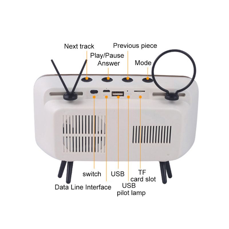 Loa Bass Bluetooth Hình TV Sáng Tạo Cho Điện Thoại Di Động