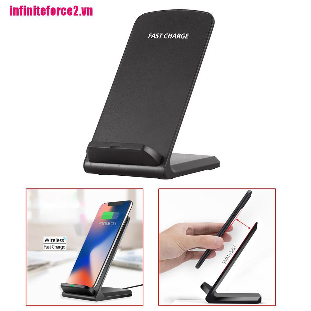 Set 2 Đế Sạc Không Dây Qi 10w Qi Chuyên Dụng Cho Samsung Iphone X