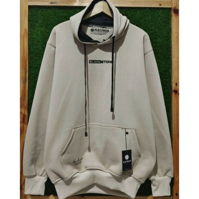 Áo Hoodie Bằng Nỉ Dày Cao Cấp Màu Kem Đá Đen Size M L XL XXL Cao Cấp Cho Nam Nữ