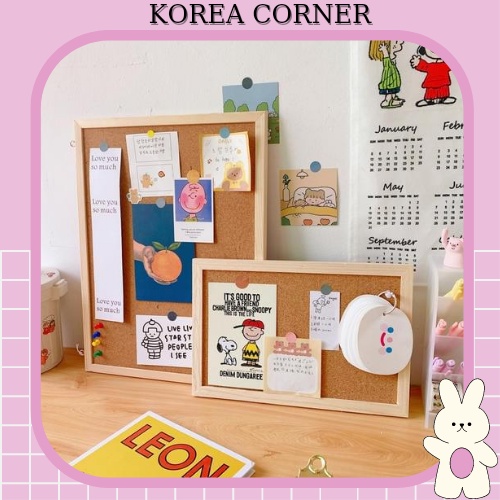 BẢNG GHIM GỖ BẦN (Tặng kèm sticker ,poster, ghim )