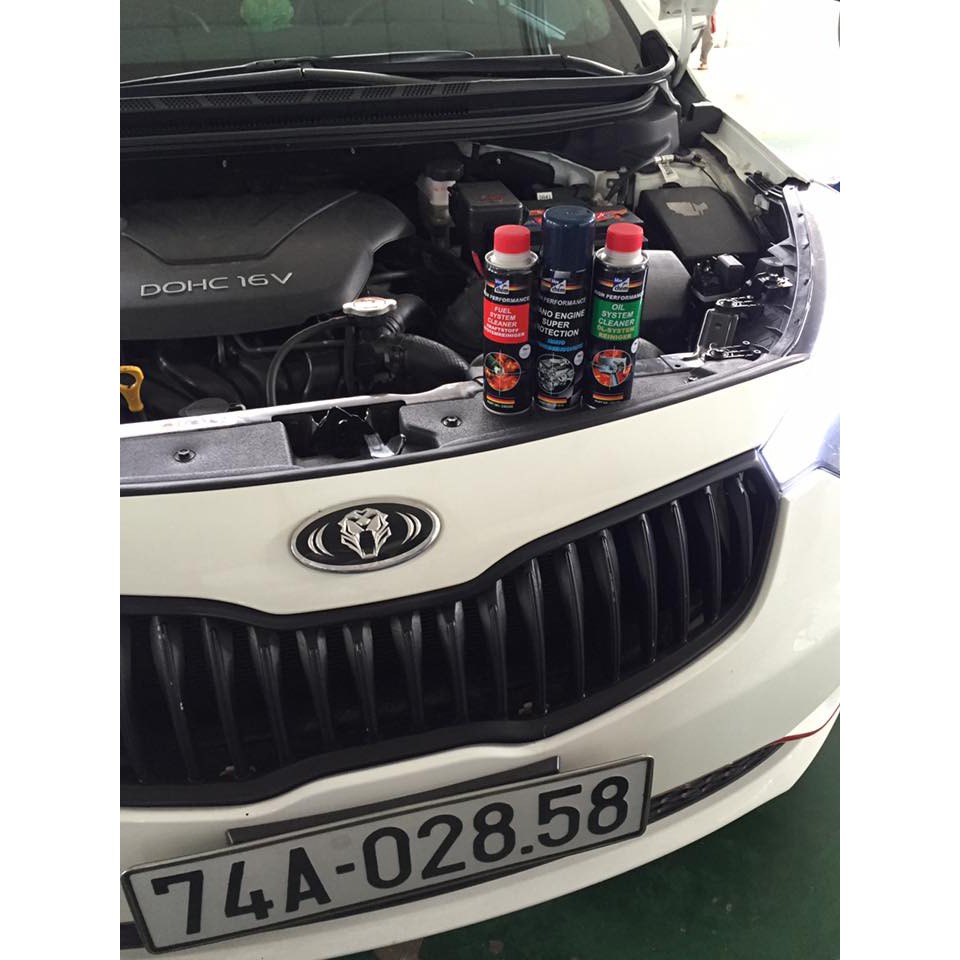 Bộ 3 bảo dưỡng ô tô xăng , PKL Bluechem 250ml vệ sinh buồn đốt ,động cơ, kim phun xăng