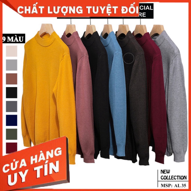 Áo Len Nam Cổ Cao 3 Phân SUKIYA Hàng Cao Cấp Mềm Mịn AL35 - HÀNG MỚI VỀ