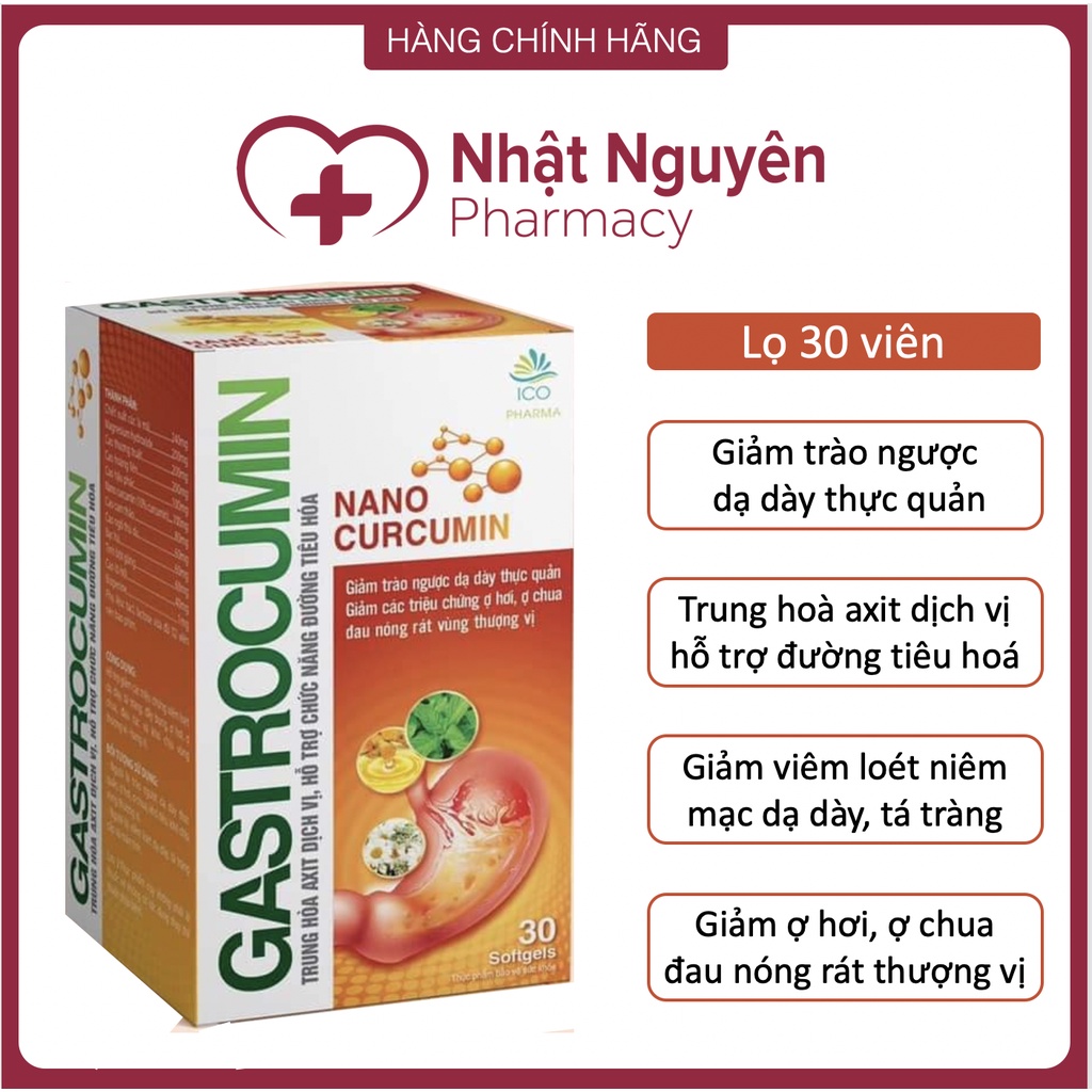 GASTROCUMIN - Trung hòa axit dịch vị. hỗ trợ chức năng đường tiêu hóa