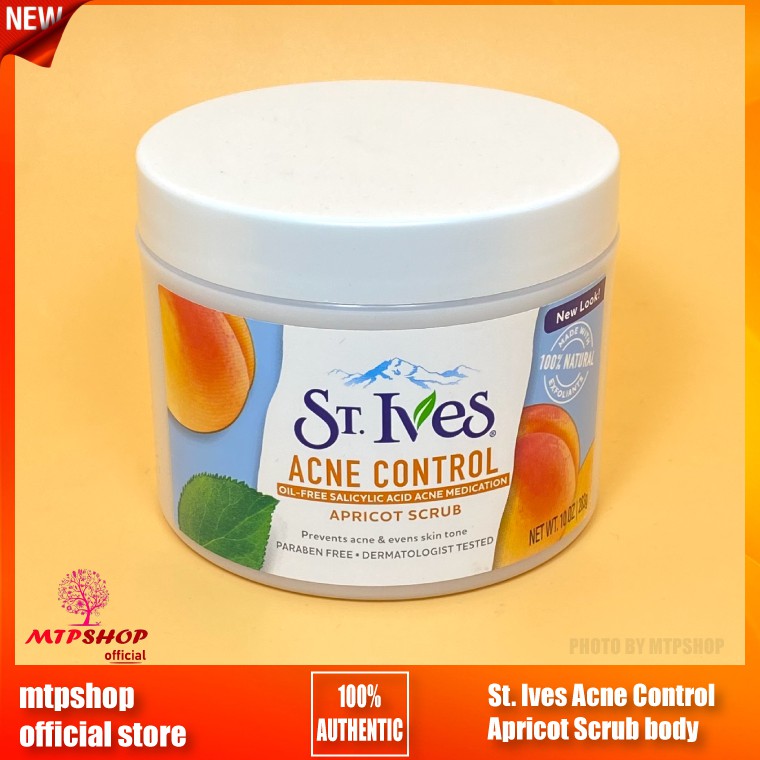 Tẩy Da Chết St. Ives Acne Control Apricot Scrub 283g