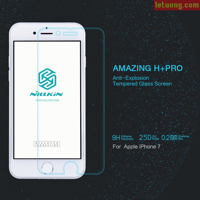 Kính Cường Lực Nillkin H+ Pro Cho iPhone 6/ 6S/ 6Plus/ 7/8/ 7Plus/ 8 Plus Siêu Mỏng Chính Hãng