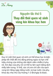 Dung dịch vệ sinh phụ nữ Dạ Hương