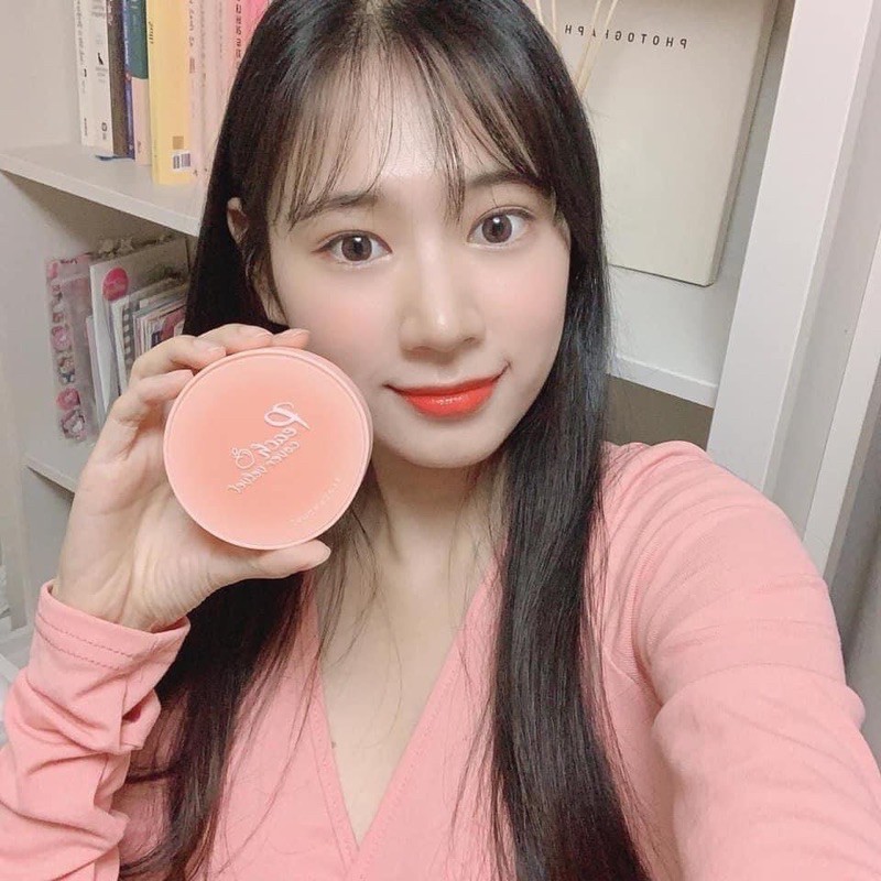 PHẤN NƯỚC 𝗕𝗹𝗮𝗰𝗸 𝗥𝗼𝘂𝗴𝗲 𝗣𝗲𝗮𝗰𝗵 𝗖𝗼𝘃𝗲𝗿 𝗩𝗲𝗹𝘃𝗲𝘁 𝗖𝘂𝘀𝗵𝗶𝗼𝗻 | BigBuy360 - bigbuy360.vn