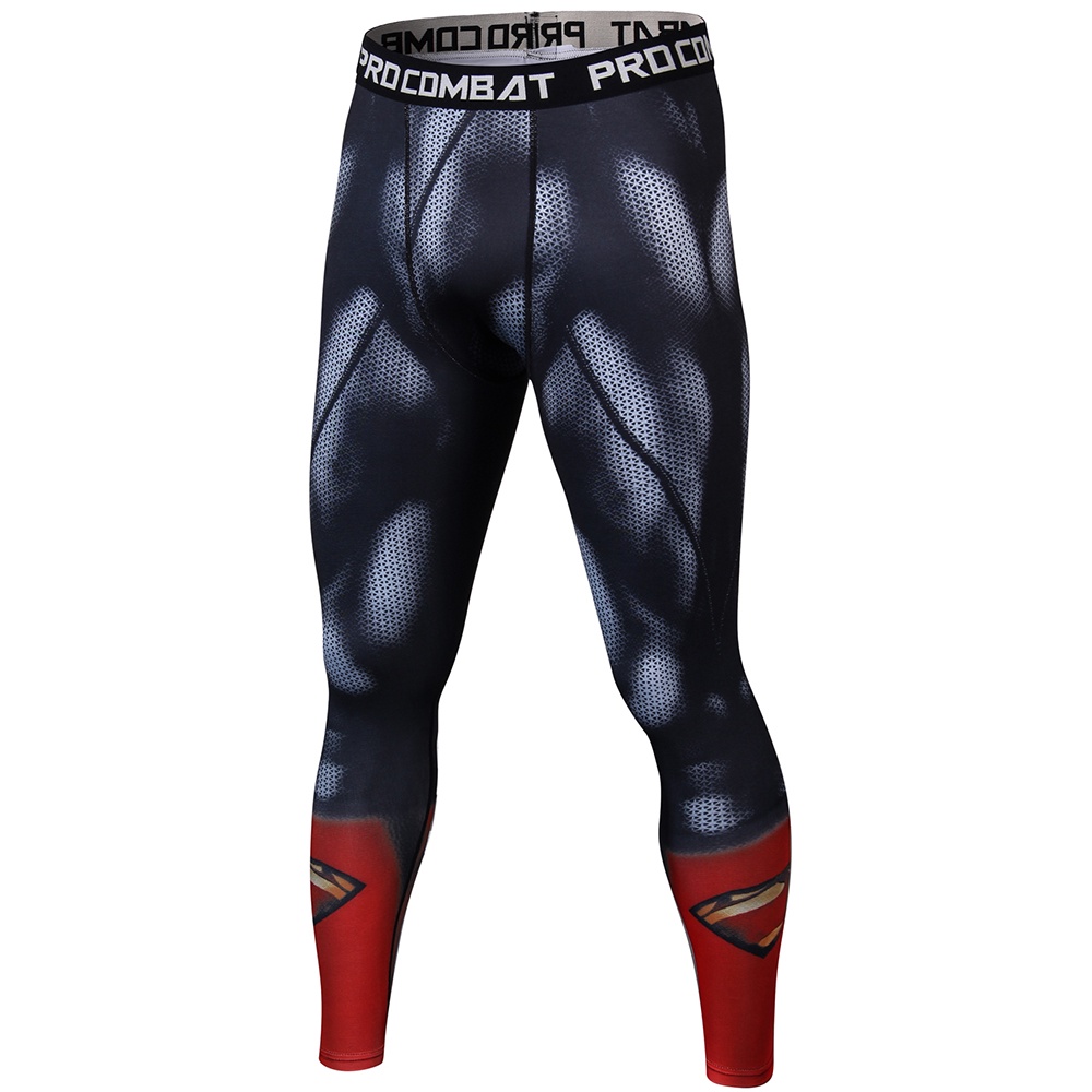 Quần legging thể thao HUQISHA lưng cao ôm sát định hình cơ thể cho nam