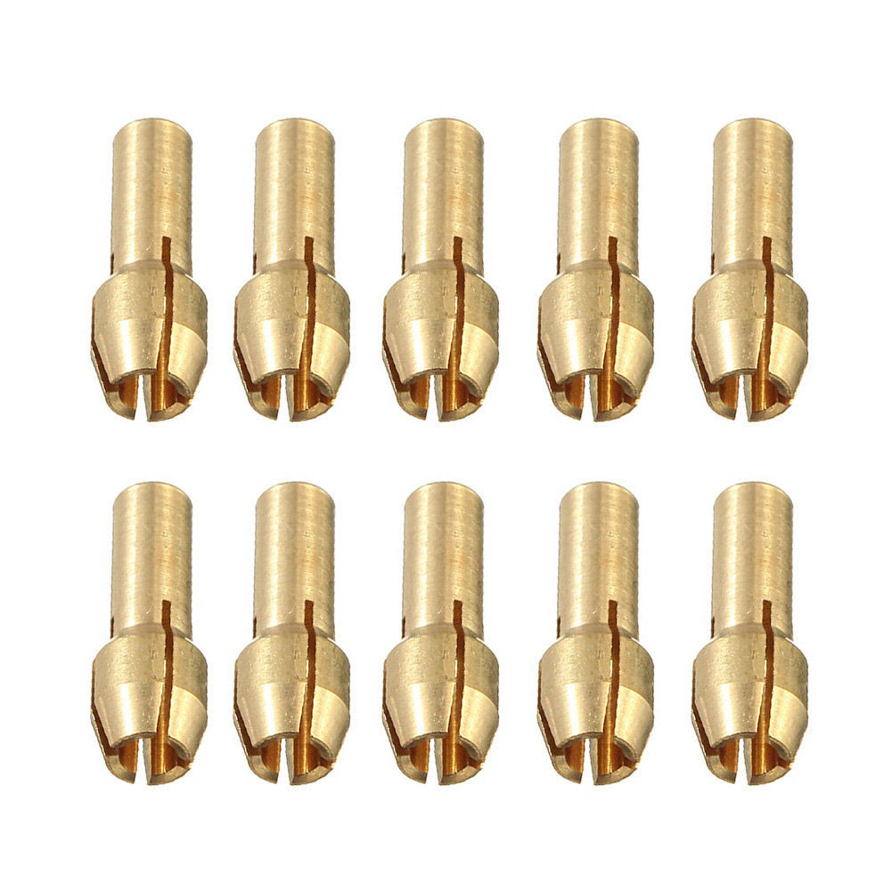10pcs 4.0mm Shank 0.5-3.2mm Brass Drill Chuck Collet Bit For Rotary Tool Set