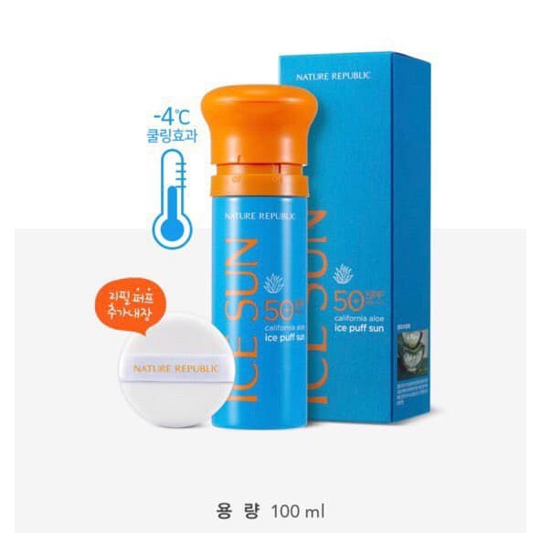 Kem chống nắng ice sun Nature Republic Hàn Quốc