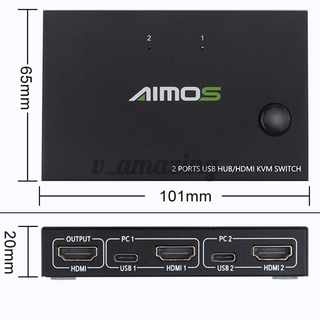 Công Tắc Chia 2 Cổng Hdmi 4k Cho Máy In