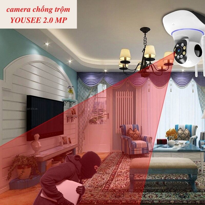 Camera wifi YOOSEE 3 râu 2.0 mp, Camera IP YooSee hỗ trợ ♥️♥️Tiếng Việt ♥️♥️  tặng 💥Thẻ Nhớ 32Gb 💥 tiêu chuẩn | BigBuy360 - bigbuy360.vn