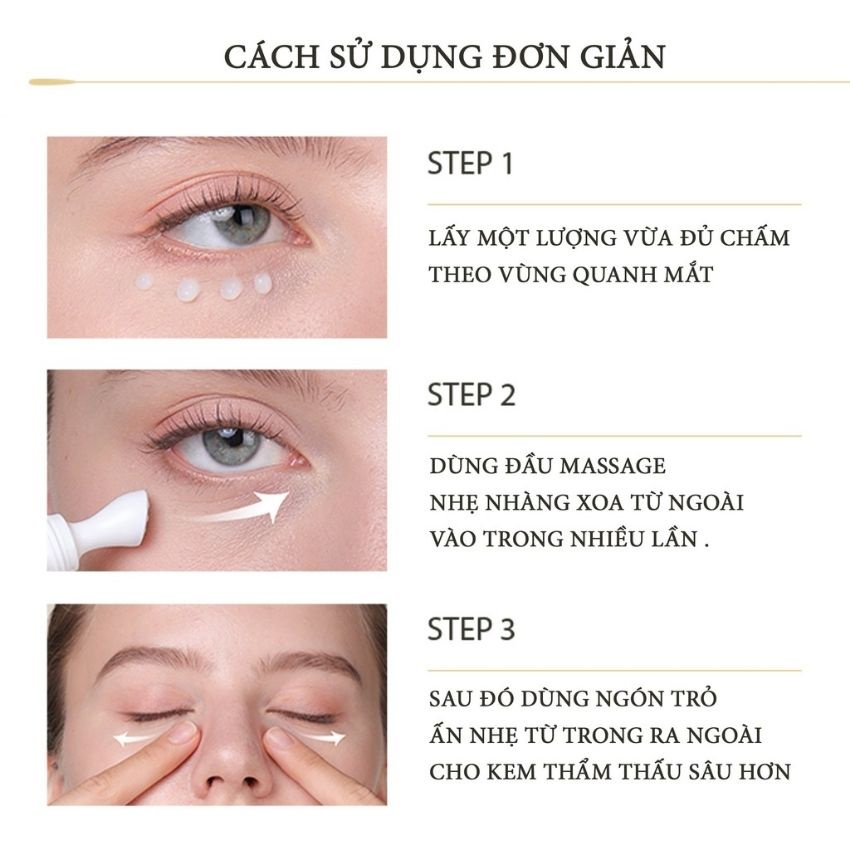 Kem mắt AHC 30ml, công dụng dưỡng giảm quầng thâm chống lão hóa làm sáng và săn chắc da