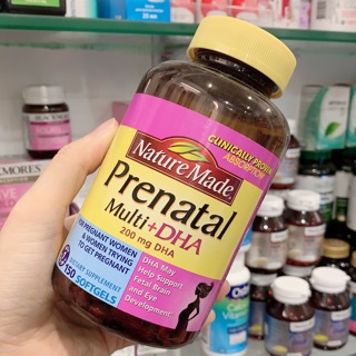 Vitamin bà bầu chứa DHA Nature Made Prenatal Mỹ