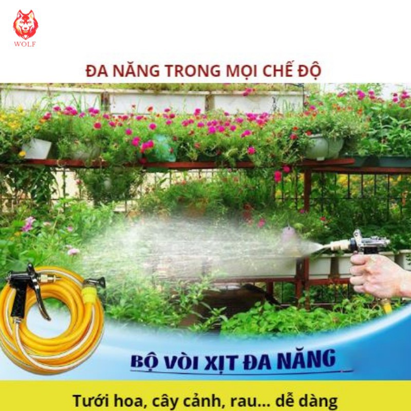 Vòi xịt tăng áp tưới cây, rửa xe, dọn dẹp nhà cửa đầy đủ công năng cho gia đình bạn 206400 [SKM]