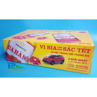 Bia hà nội lon tết thùng 24 lon, 330ml x24 lon