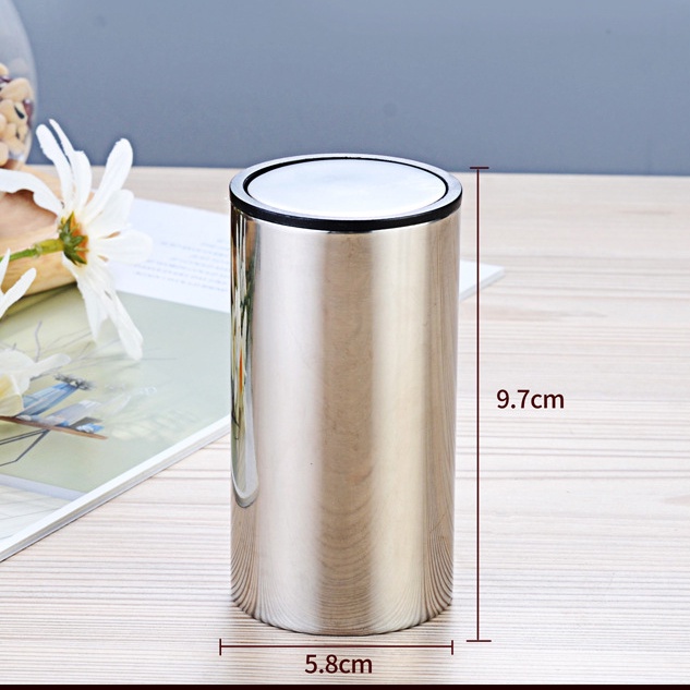 Lọ Đựng Tăm Cao Cấp Inox 304 Thông Minh Có Nút Bấm Tự Động Jodily StarHome
