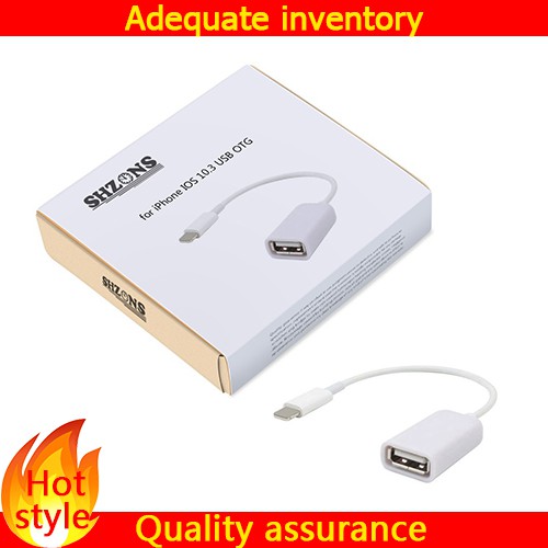 Cáp chuyển đổi điện thoại di động OTG cho iPhone IOS 10.3 USB OTG