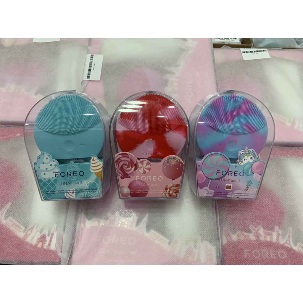 Máy rửa mặt Foreo Luna Mini 2 Lollipop bản Limited  loại bỏ bụi bẩn Hine Cosmetics