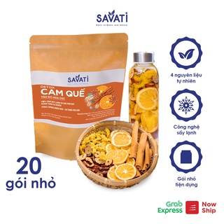 Trà Detox cam quế táo đỏ hoa cúc SAVATI giữ ấm tăng cường đề kháng chống lão hóa tốt cho tiêu hóa