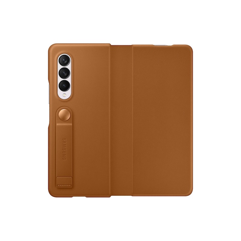Chính hãng nguyên seal-Bao da Leather Flip Cover cho Samsung Galaxy Z Fold3/ Z Fold 3 5G