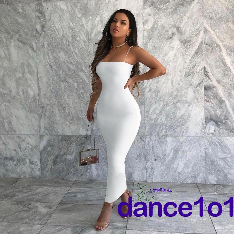 Đầm không tay ôm dáng màu sắc gợi cảm cho nữ