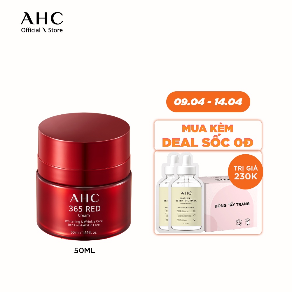 Kem Dưỡng Chống Lão Hoá AHC 365 Red Cream 50ml