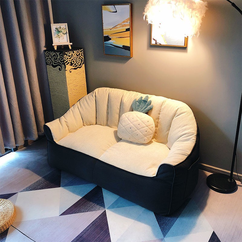 Ghế lười tatami túi đậu đôi dễ thương phòng ngủ bé gái nhỏ khách cho thuê net màu đỏ sofa thư giãn