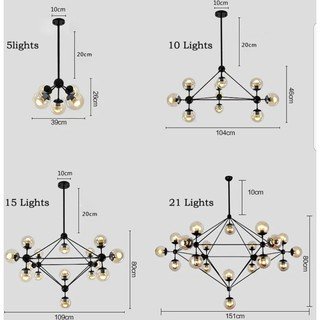 Đèn chùm trang trí phân tử 10 bóng giá chưa bóng CAM KẾT CHẤT LƯỢNG SẢN PHẨM VÀ DỊCH VỤ TỐT