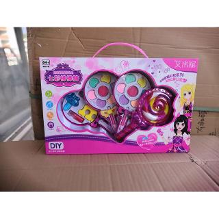 Bộ đồ chơi trang điểm hình kẹo mút nhiều màu cho bé