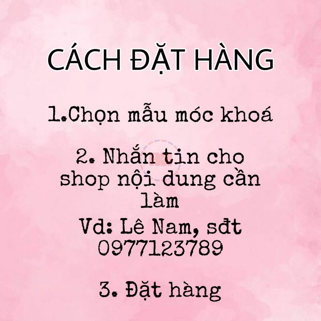 Móc Khóa tên theo yêu cầu, kèm SĐT, ngày sinh, Tặng kèm Khoen