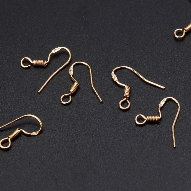 SENG 10Pcs 925 Silver Plated DIY Earring Hooks Ear Wire Anti Allergy Jewelry Findings