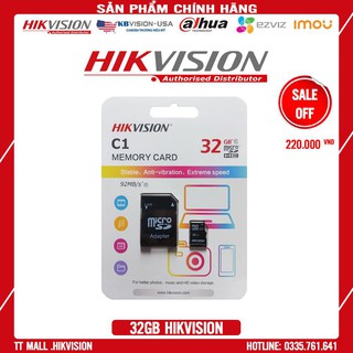 Thẻ nhớ HIKVISION 32g chính hãng bảo hành 2 năm - KS2312