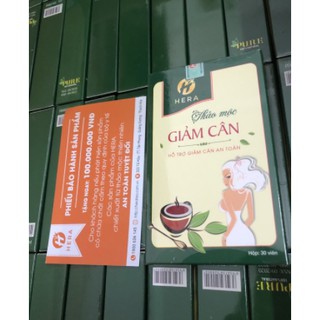 Trà giảm cân hera plus 30 viên kèm phiếu bảo hành + CỘT TÓC SIÊU XINH